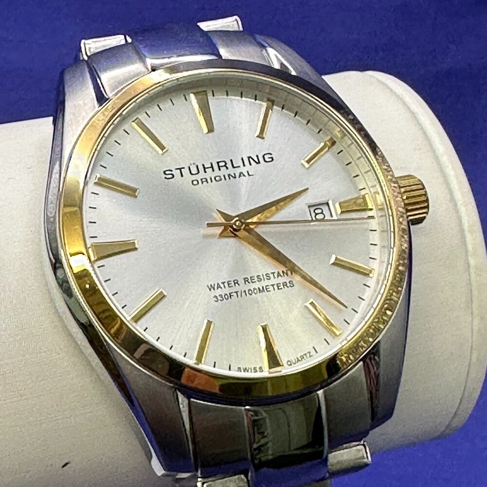 Stuhrling Original Mens Ascot Analog Swiss Watch - Picture 2 of 15